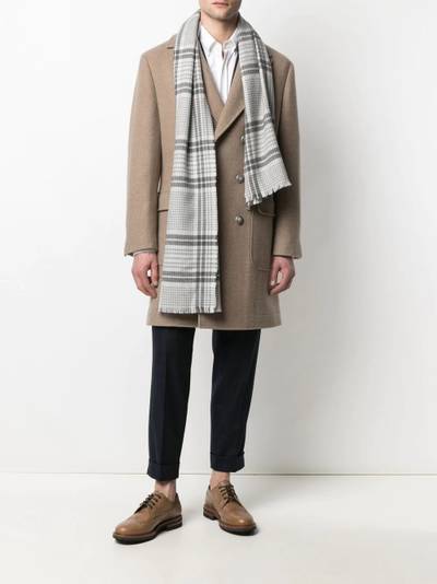 Brunello Cucinelli plaid-check scarf outlook