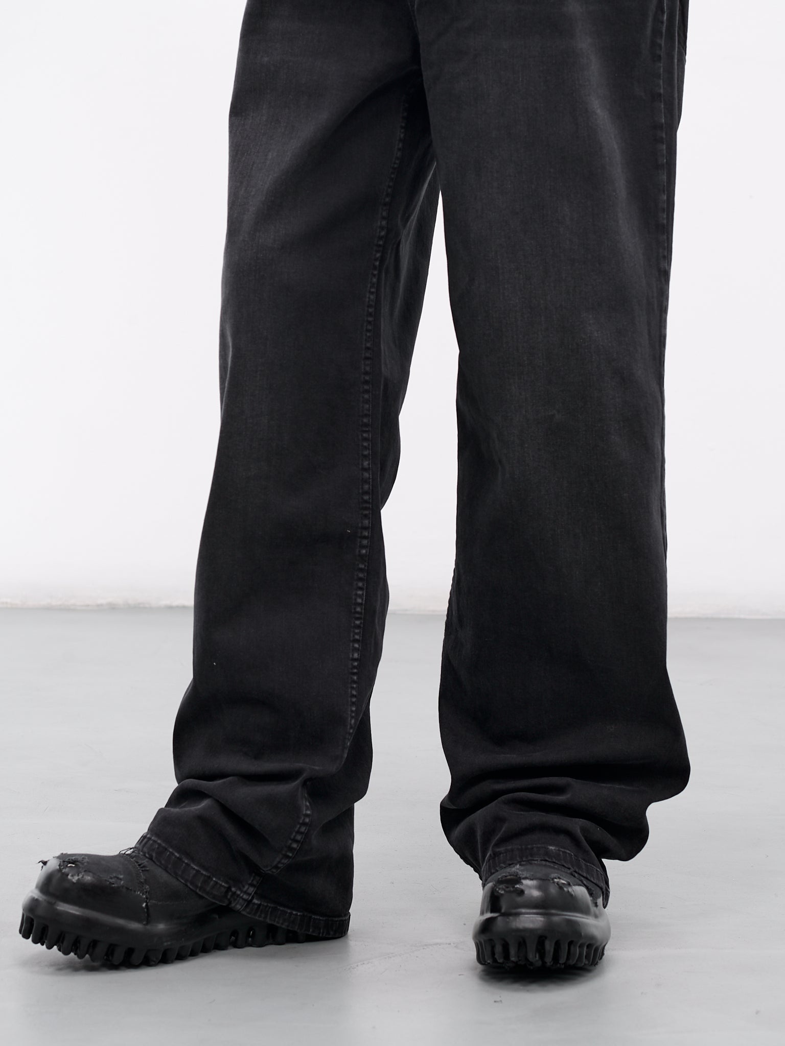 Layered Waistband Denim Jeans - 4