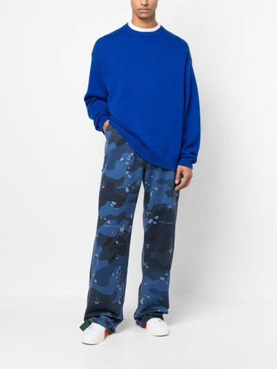 Off-White camouflage-print straight-leg jeans outlook