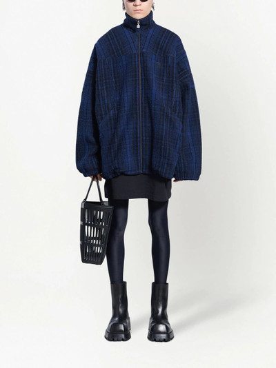 BALENCIAGA Sporty B checked jacket outlook