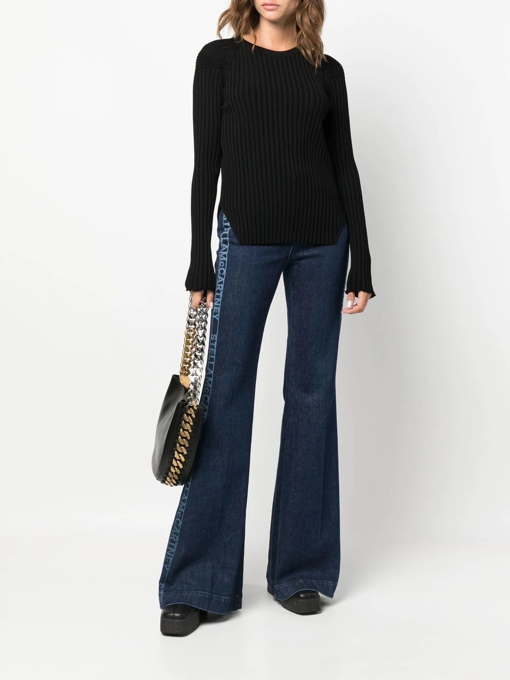 rib-knit long-sleeve top - 2