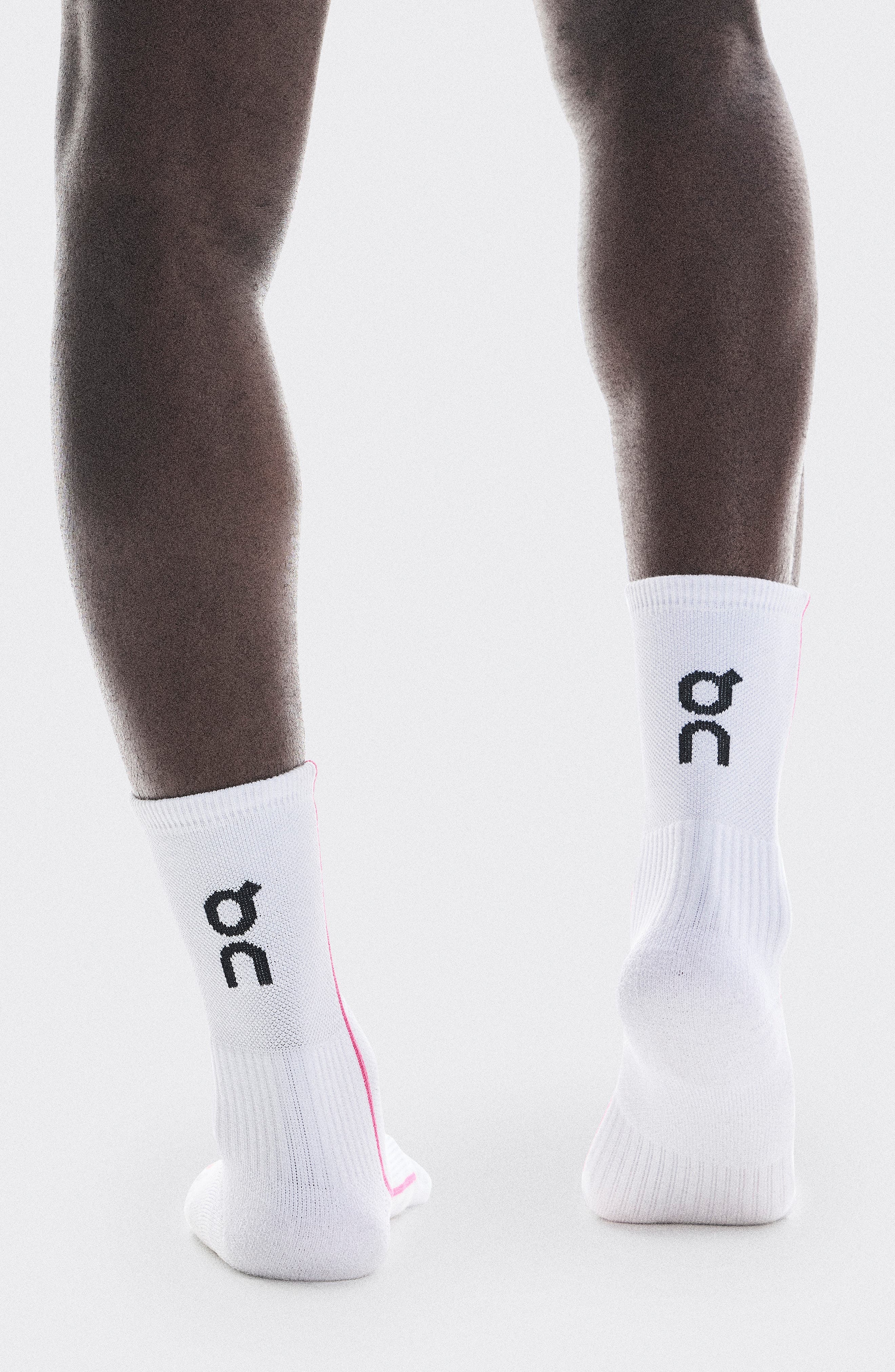 On Court Crew Socks in White/Pink at Nordstrom - 3