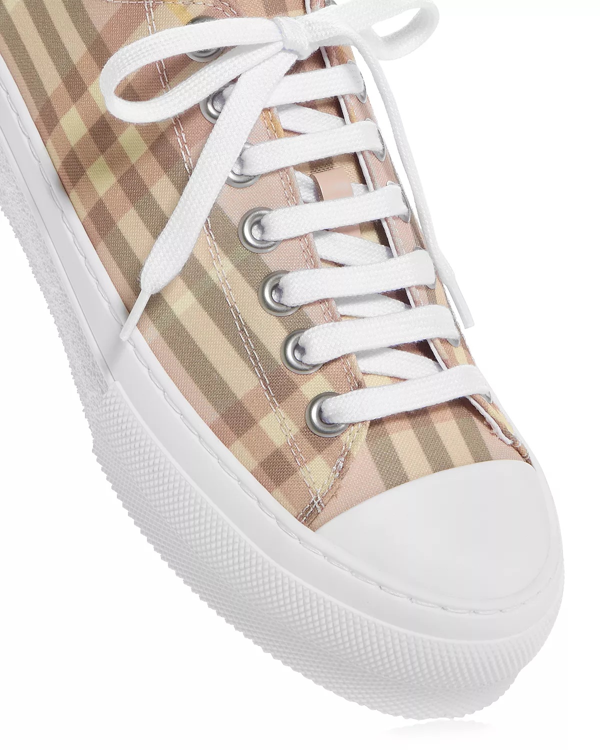 Women's Check Platform Sneakers - 5