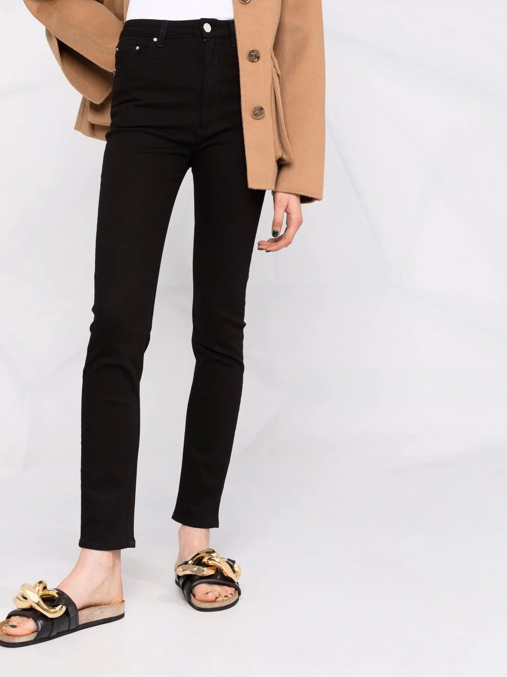 high-waisted skinny jeans - 6