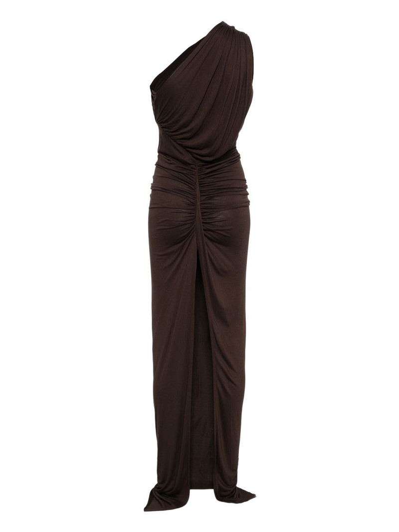 Rick Owens Lilies one-shoulder draped dress outlook