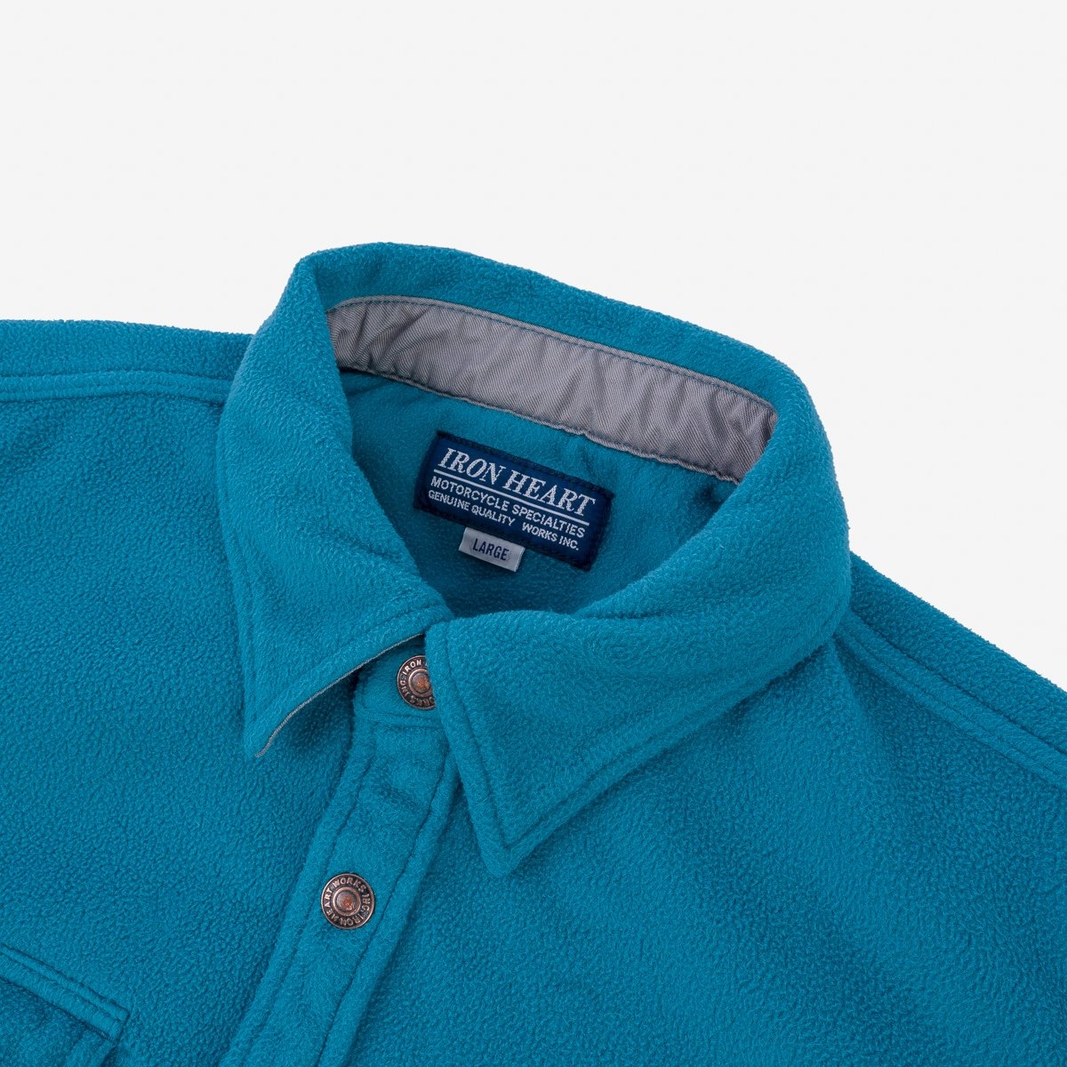 IHSH-287-TUR Micro Fleece C.P.O Shirt - Turquoise - 6