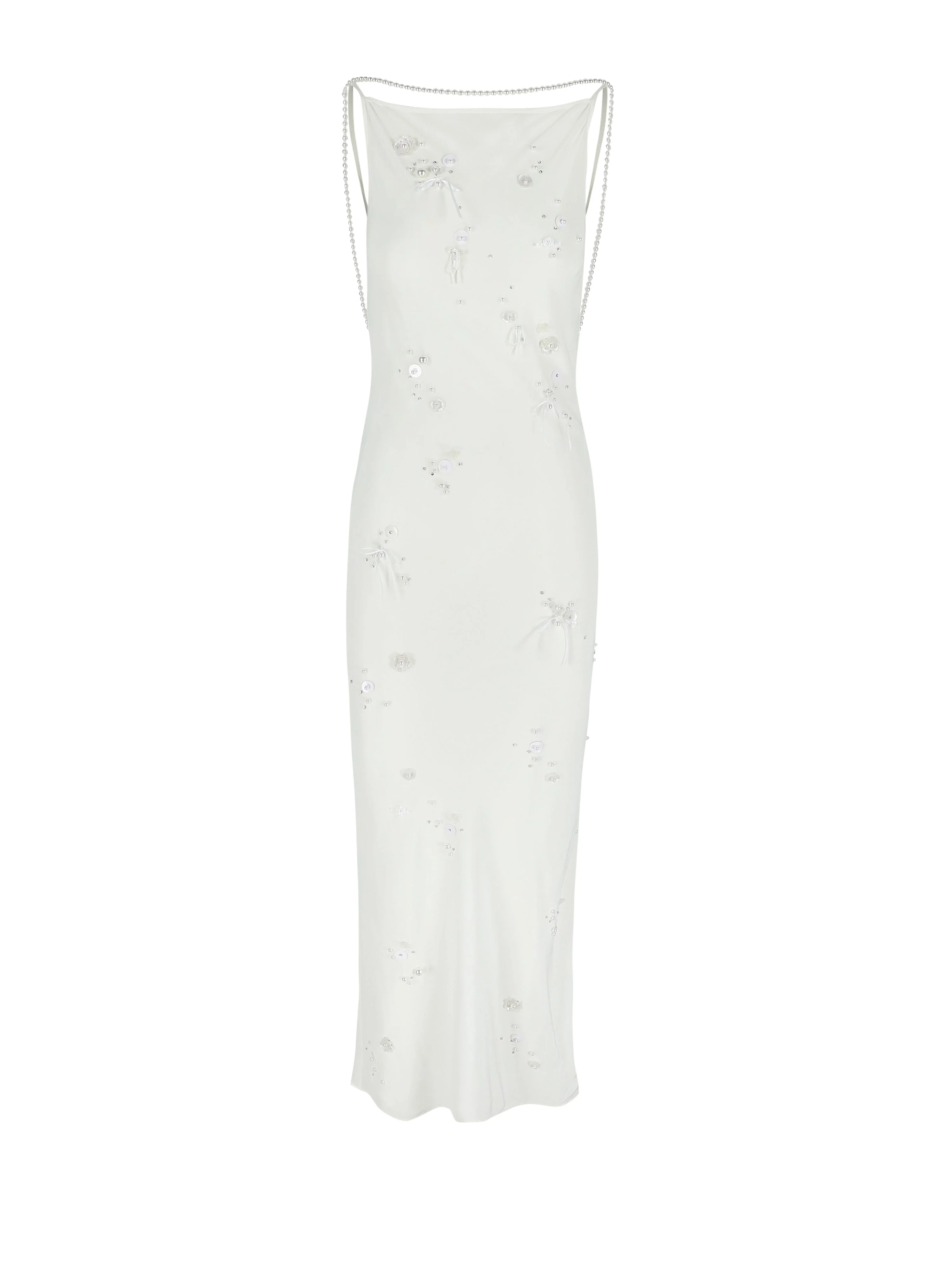 Slip Dress Pearl Embroidered - 1