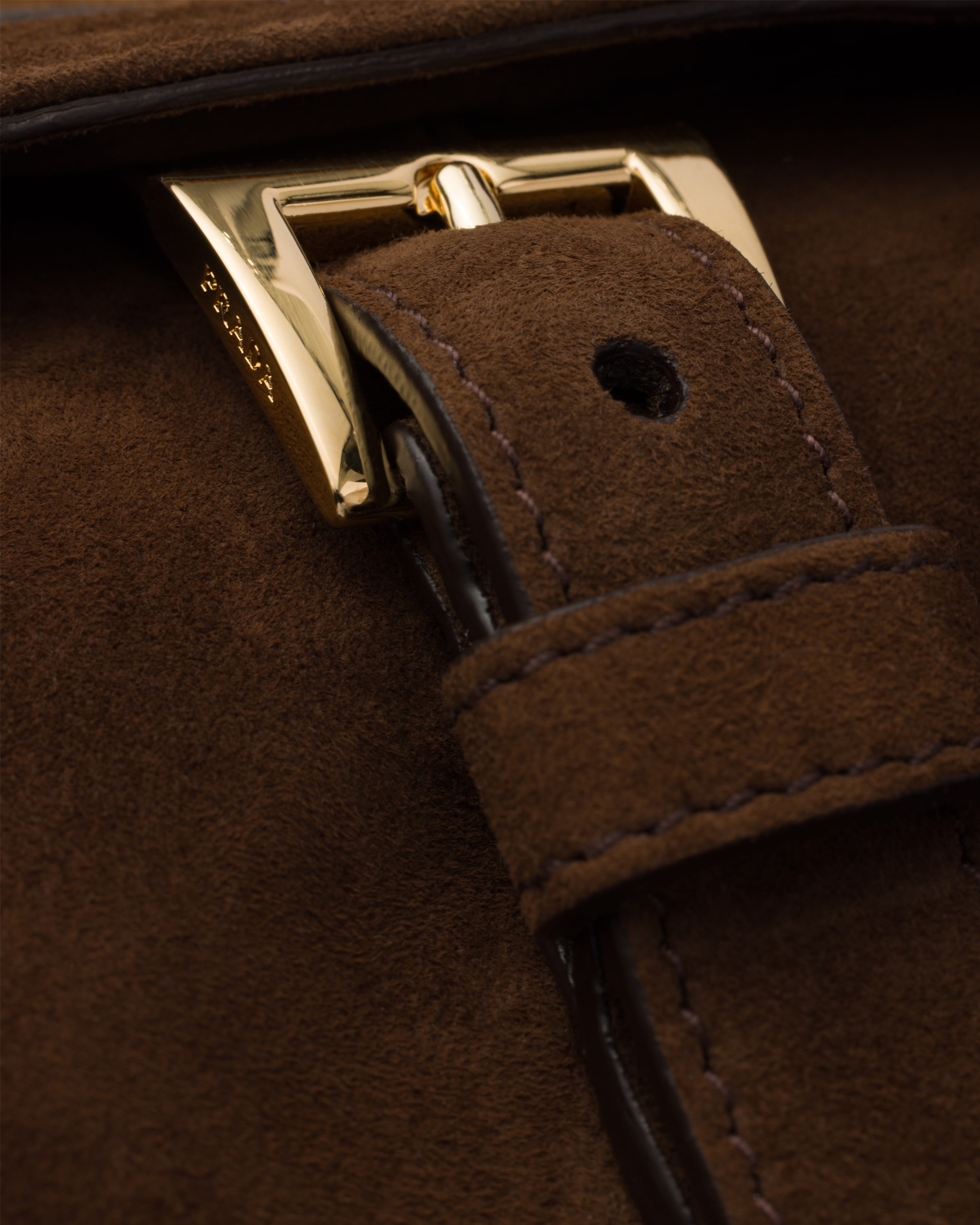 Prada Explore medium suede shoulder bag - 7