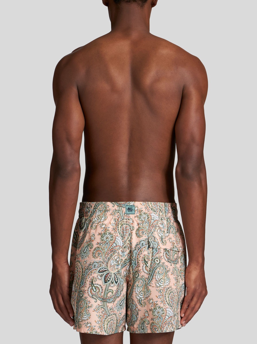 PAISLEY PRINT SWIM SHORTS - 4
