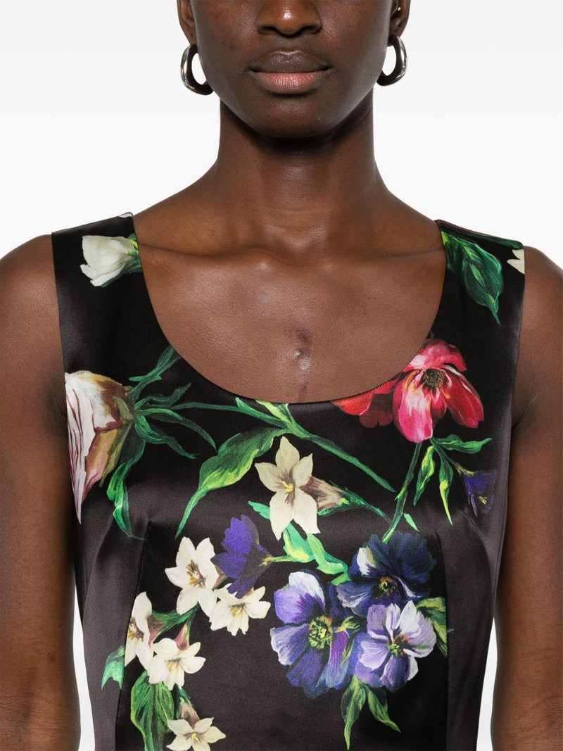 floral-print satin midi dress 5