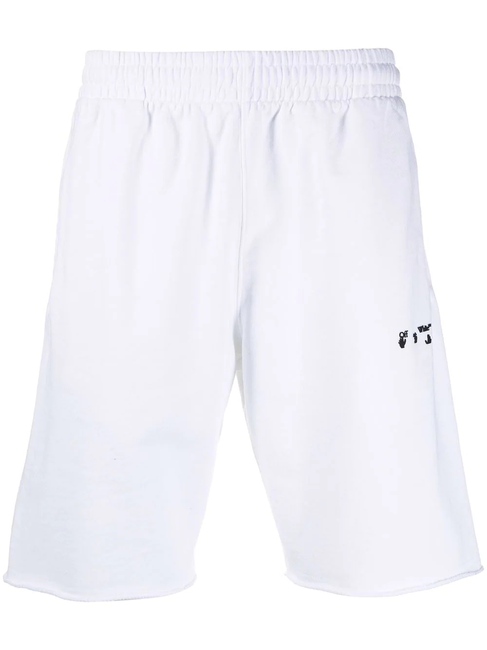 logo-print track shorts - 1