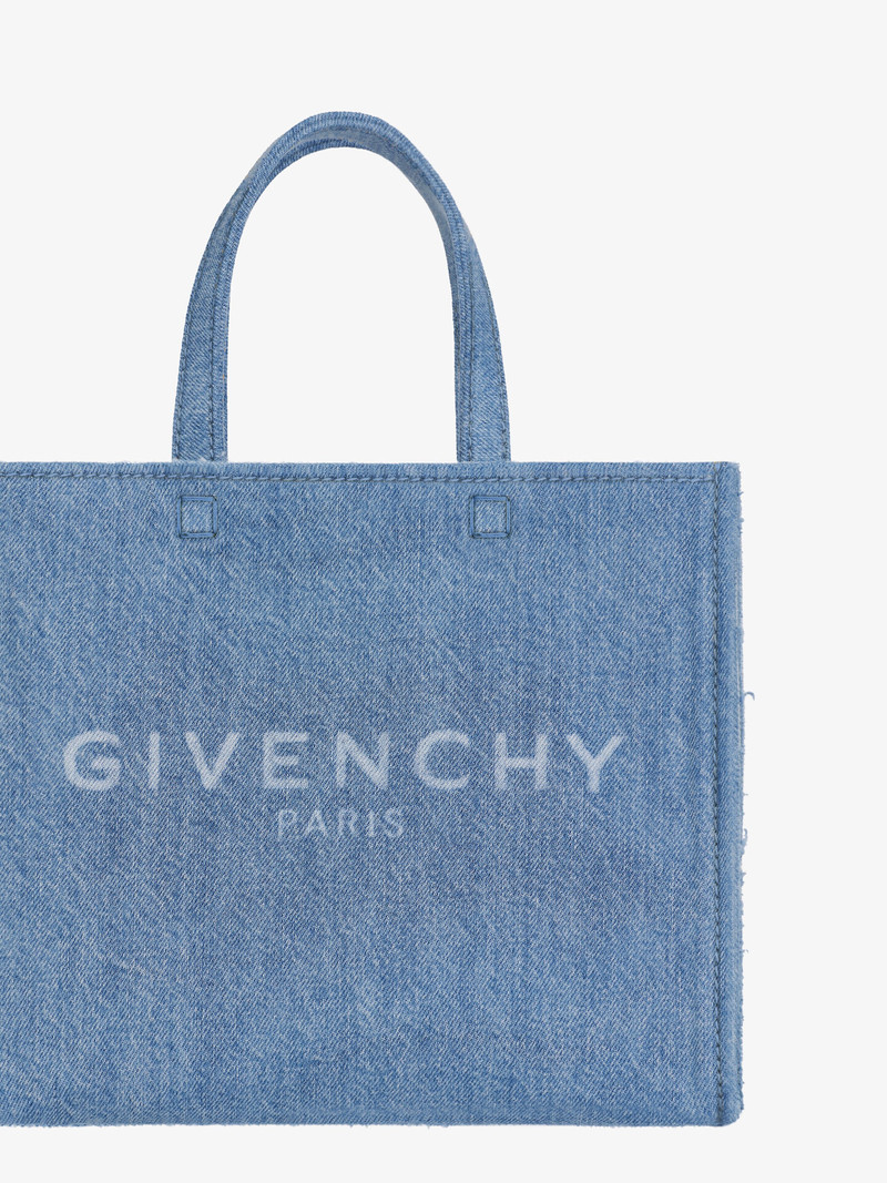 SMALL G-TOTE SHOPPING BAG IN DENIM 6