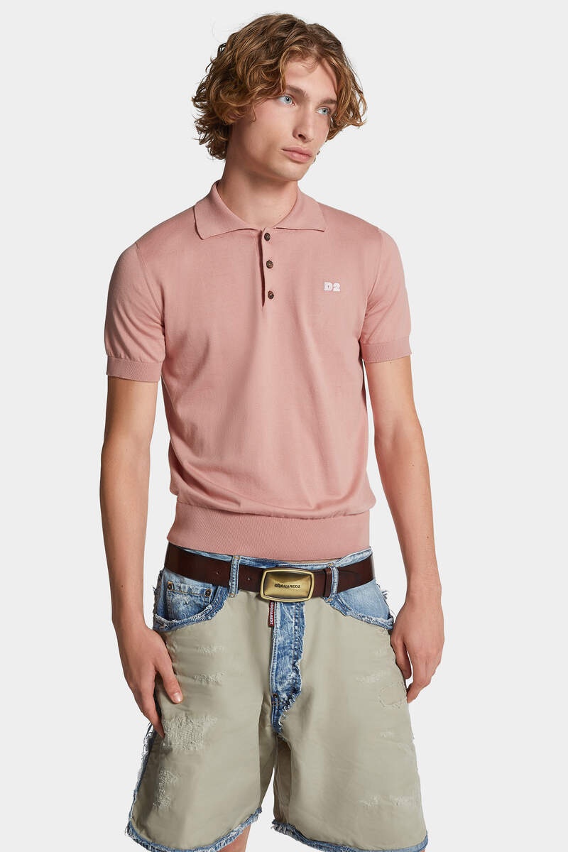 D2 KNIT POLO - 3