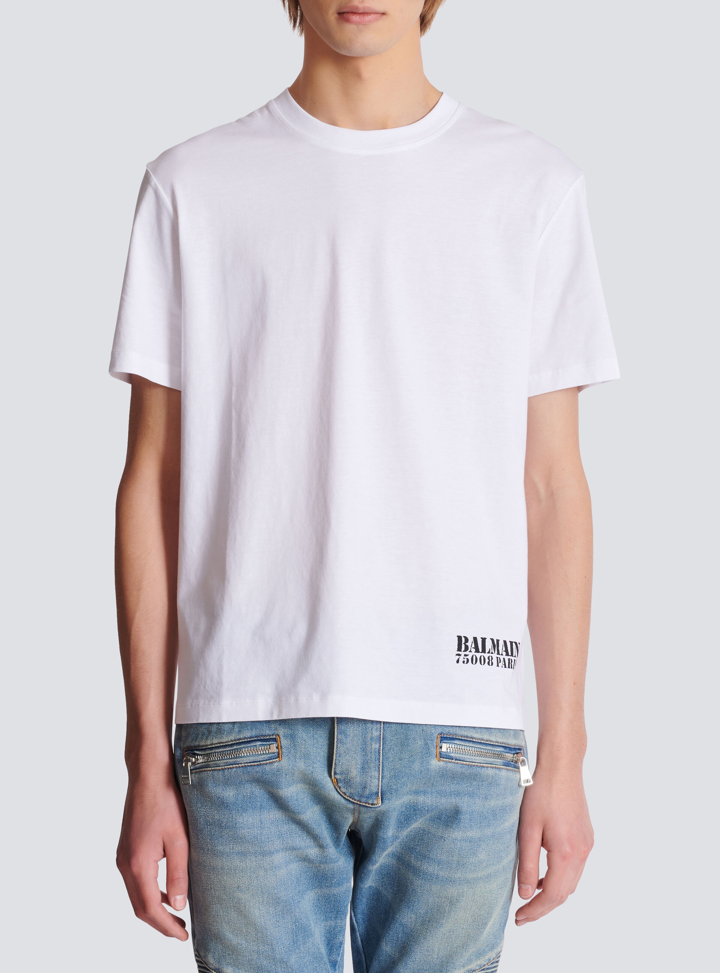 Small Balmain Stamp printed T-shirt - 5