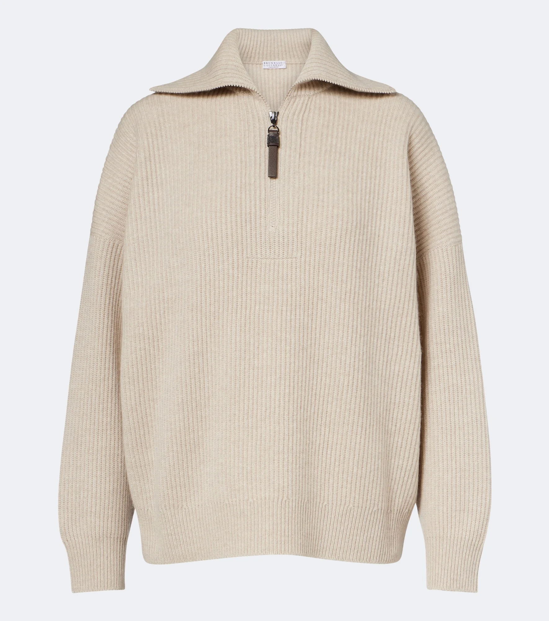 Monili cashmere half-zip sweater - 1
