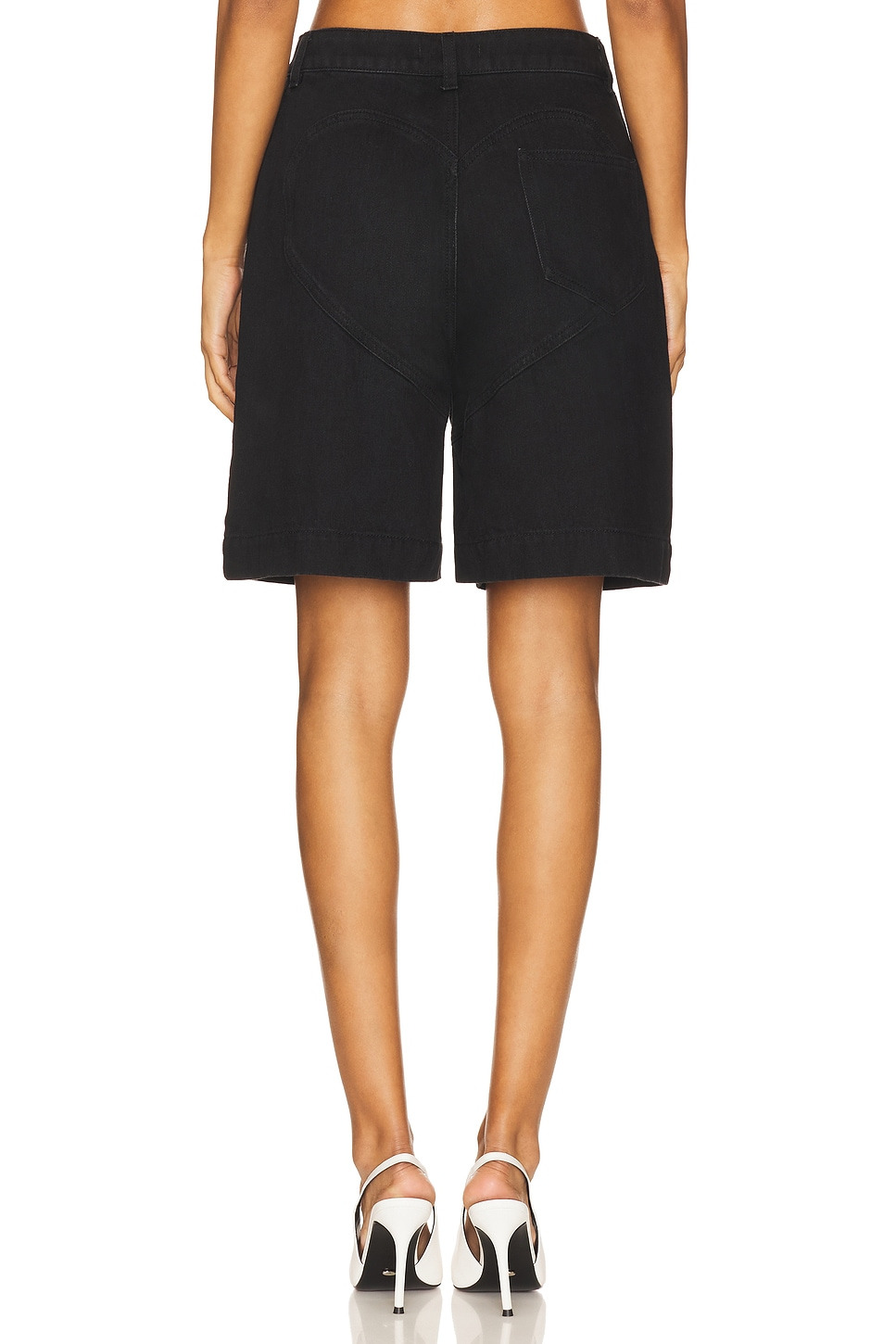 Crystal Flower Bermuda Jean Short - 4