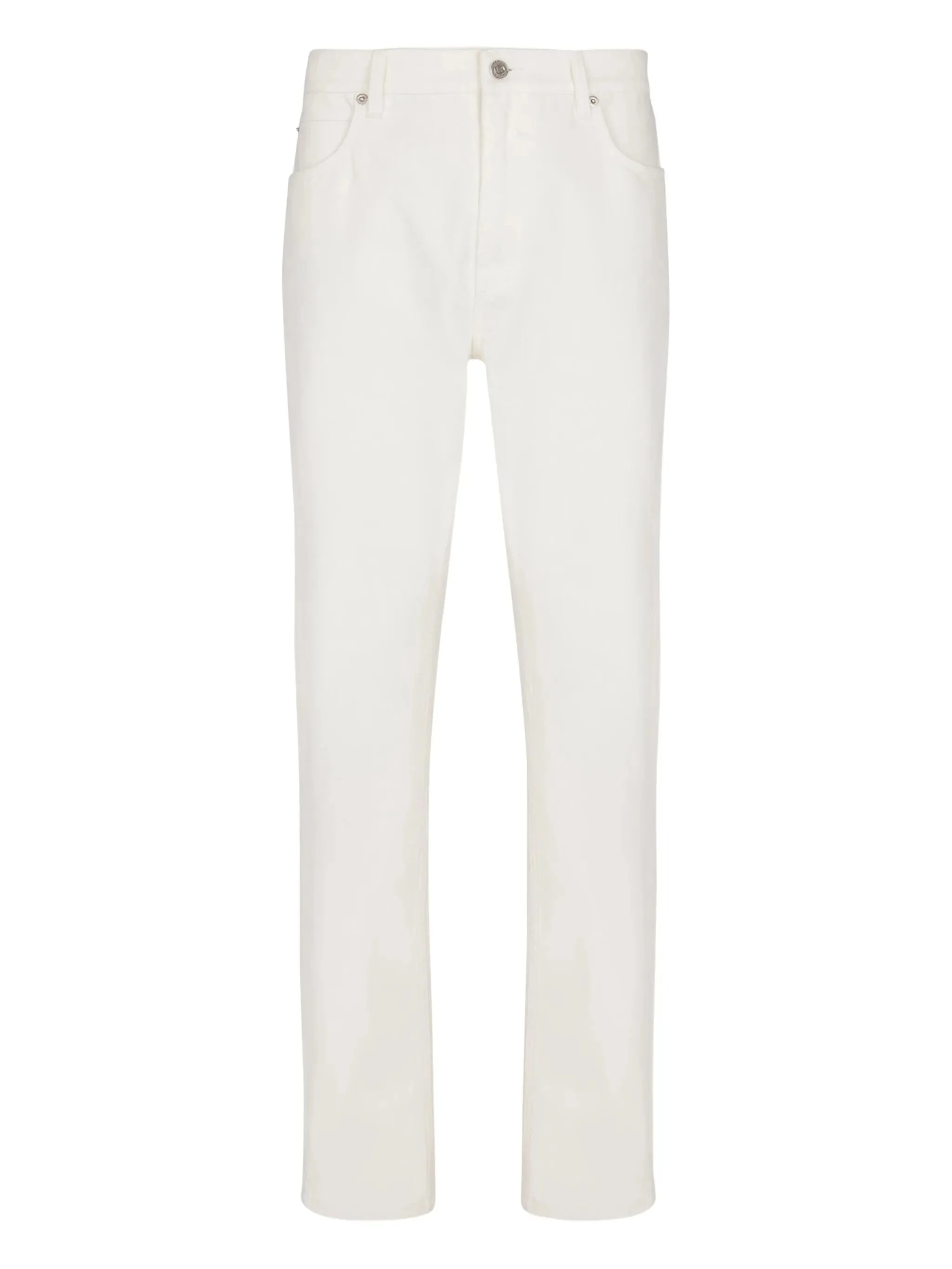 straight-leg cotton jeans - 1