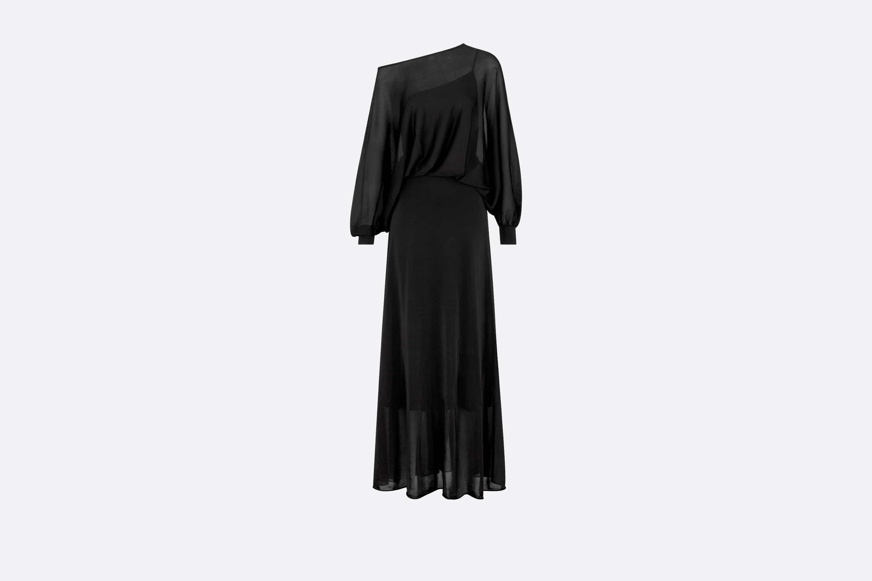 Straight-Cut Long Dress - 1