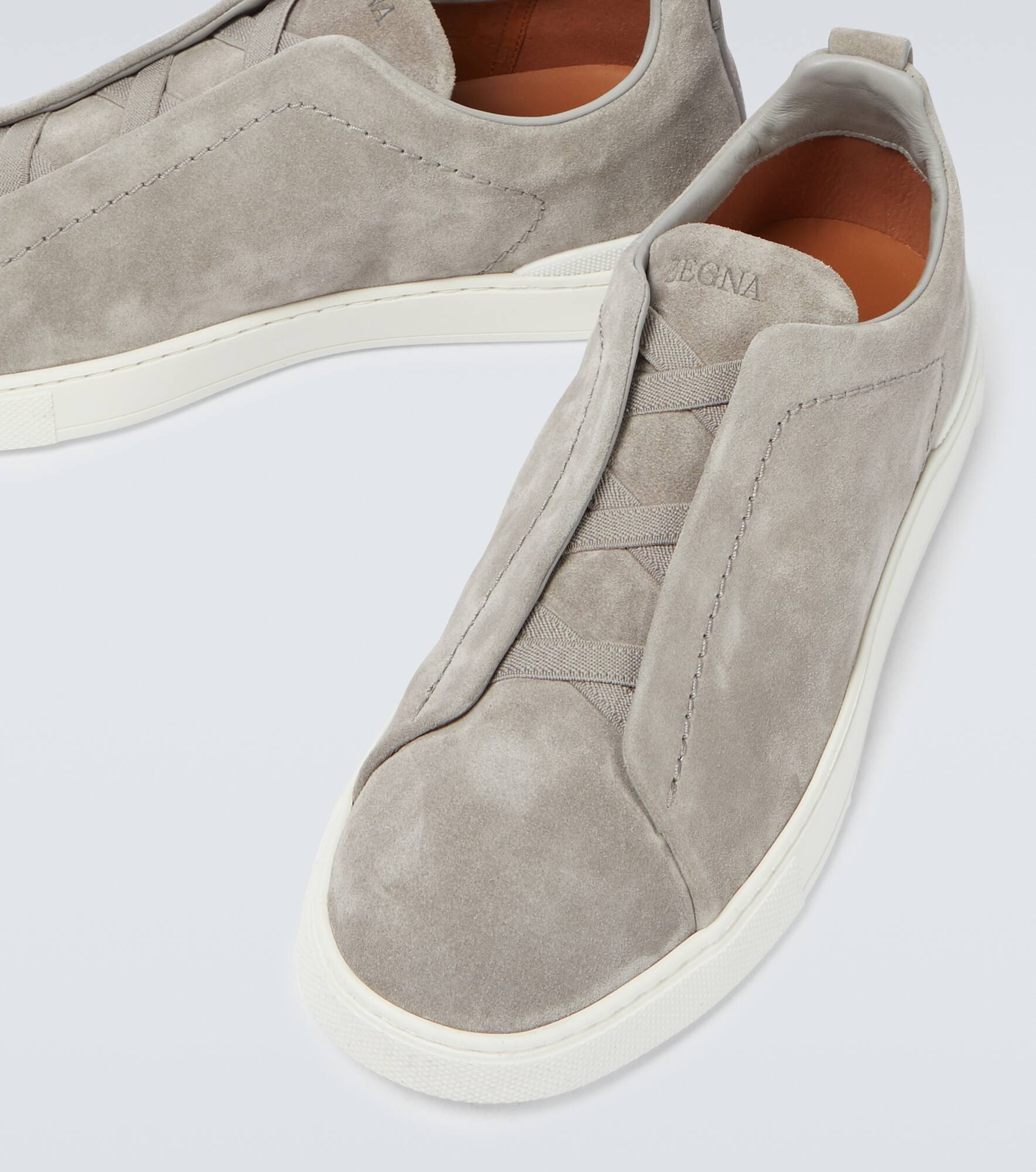 Triple Stitch suede sneakers - 3