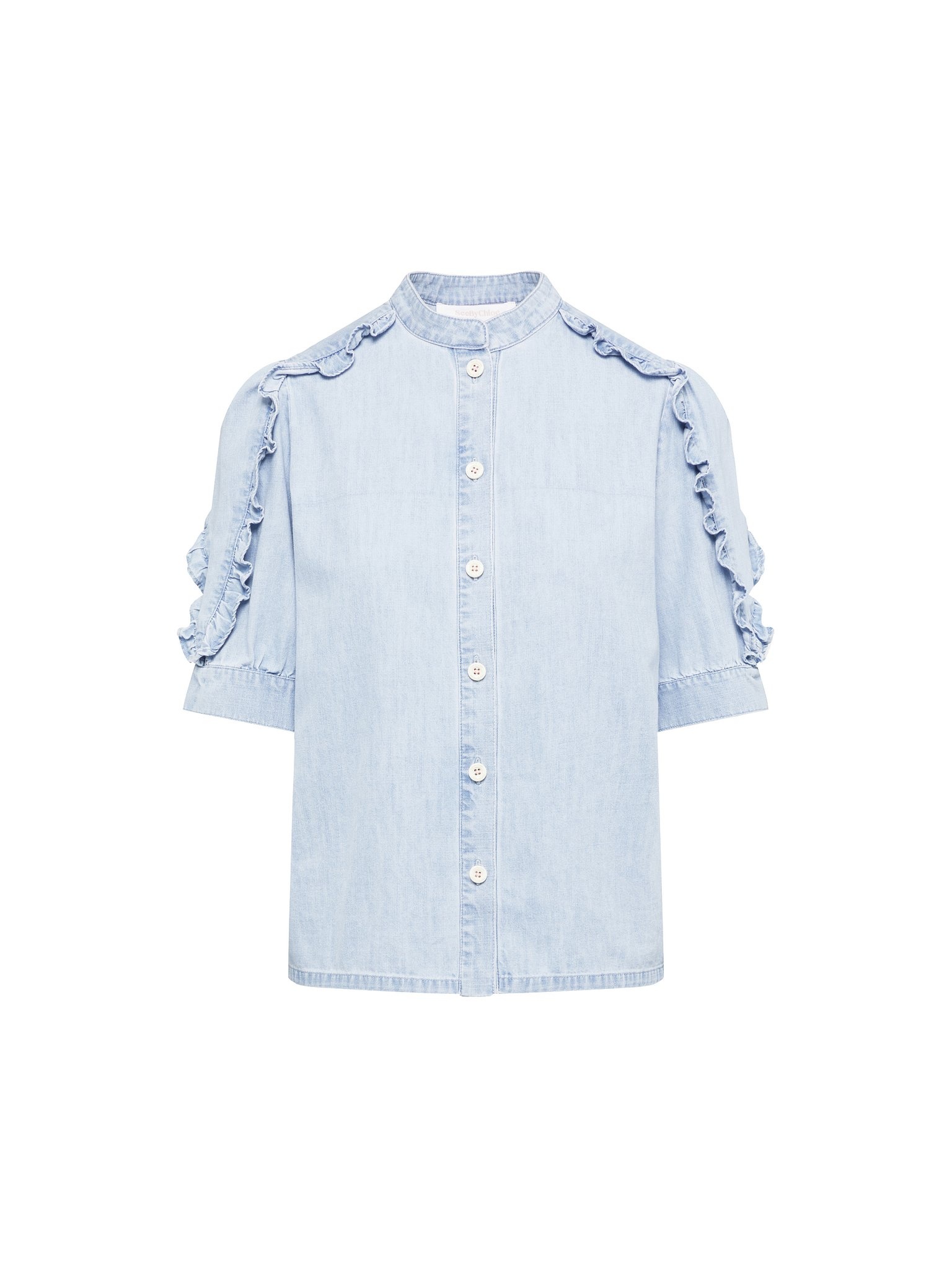 CHAMBRAY DENIM TOP - 1