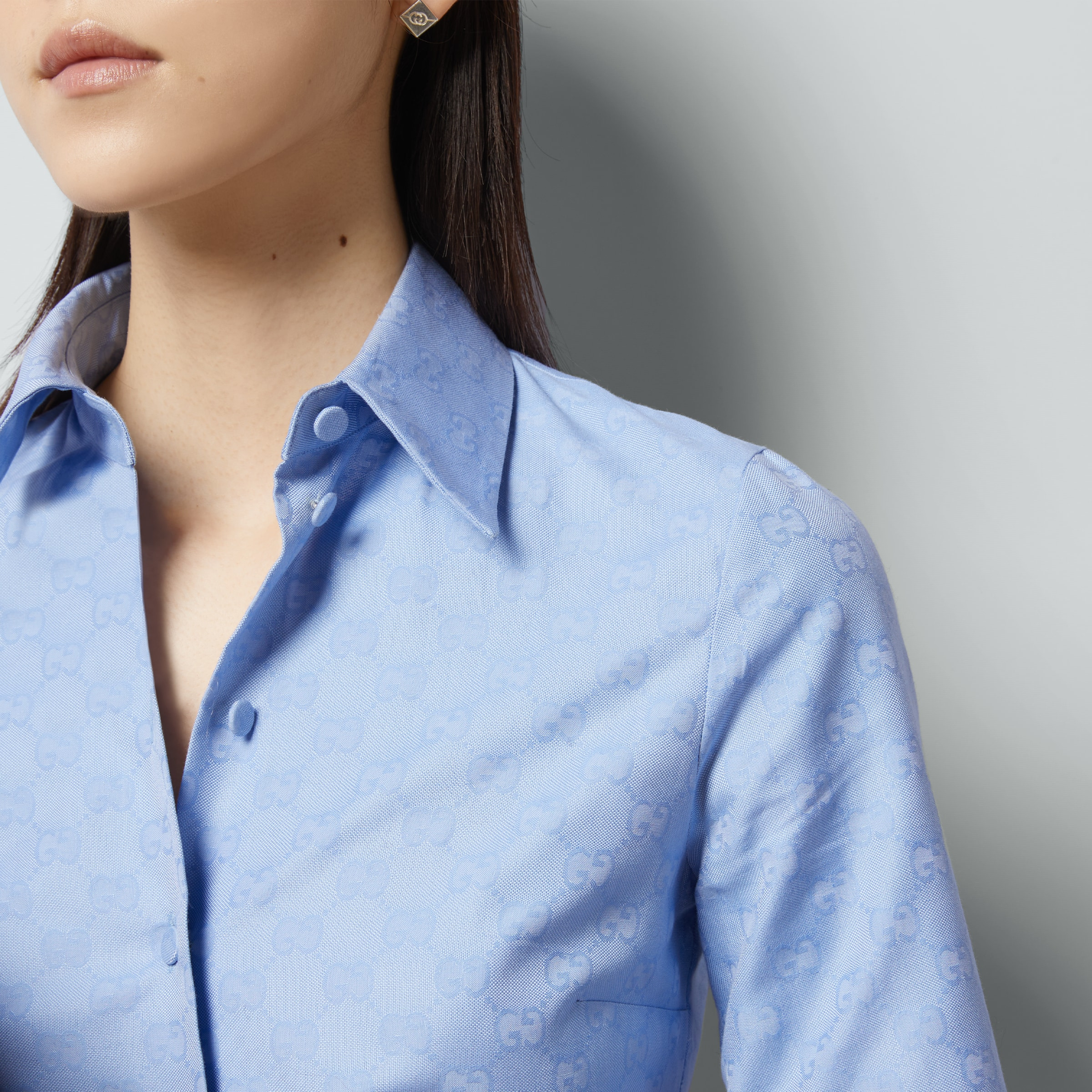 GG Supreme Oxford cotton shirt - 3