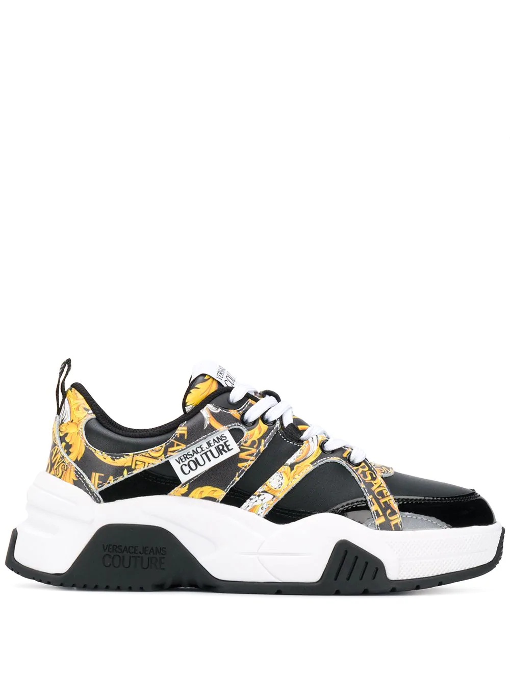 baroque print sneakers - 1