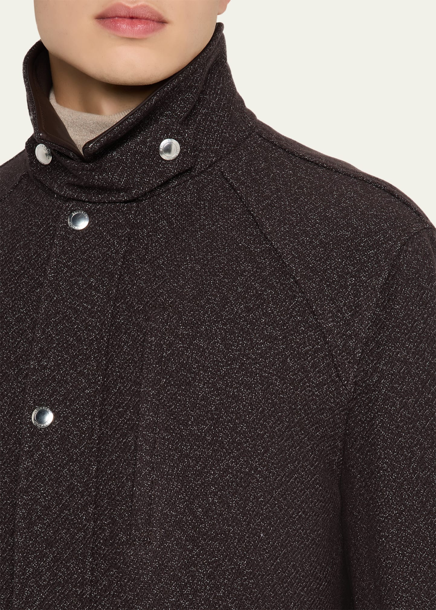 Men's Cashmere-Blend Full-Zip Jacket - 5
