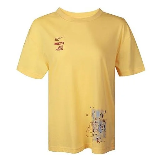 (WMNS) Nike Tee Boy LUX Luxury T Yellow CT8921-795 - 1