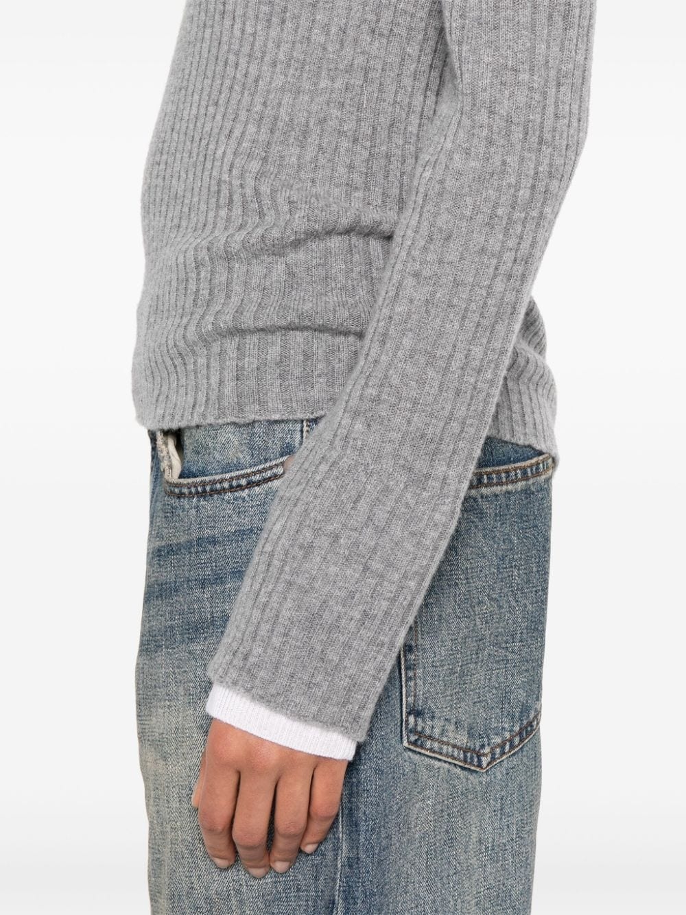 ribbed-knit top - 5