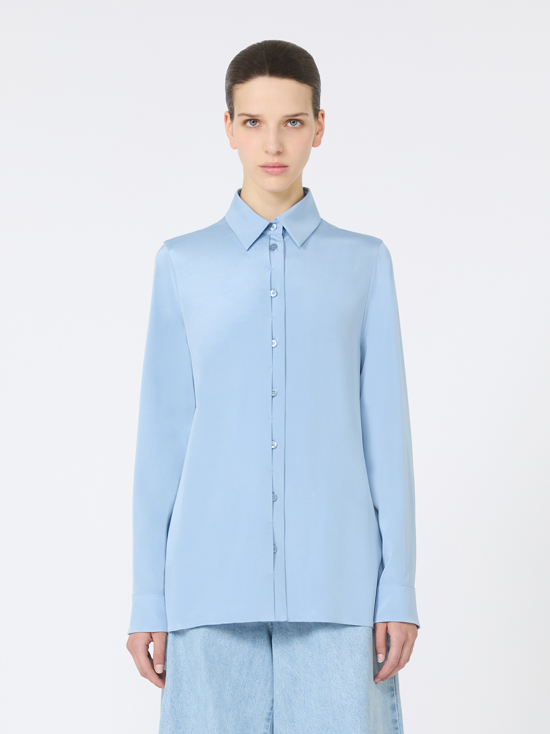 AVION Stretch silk cady shirt - 3