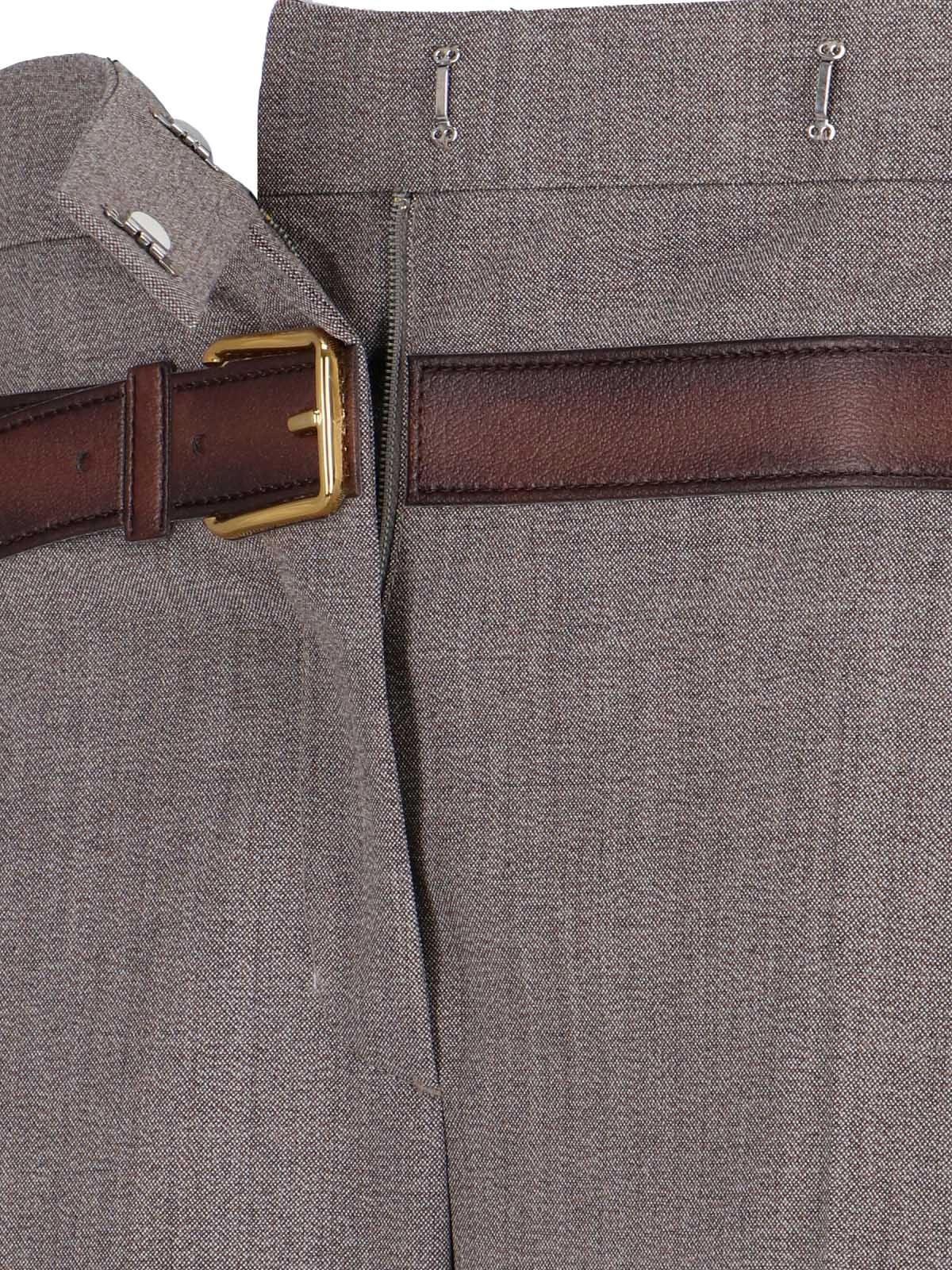 TROMPE-L'ŒIL BELTED PANTS - 5