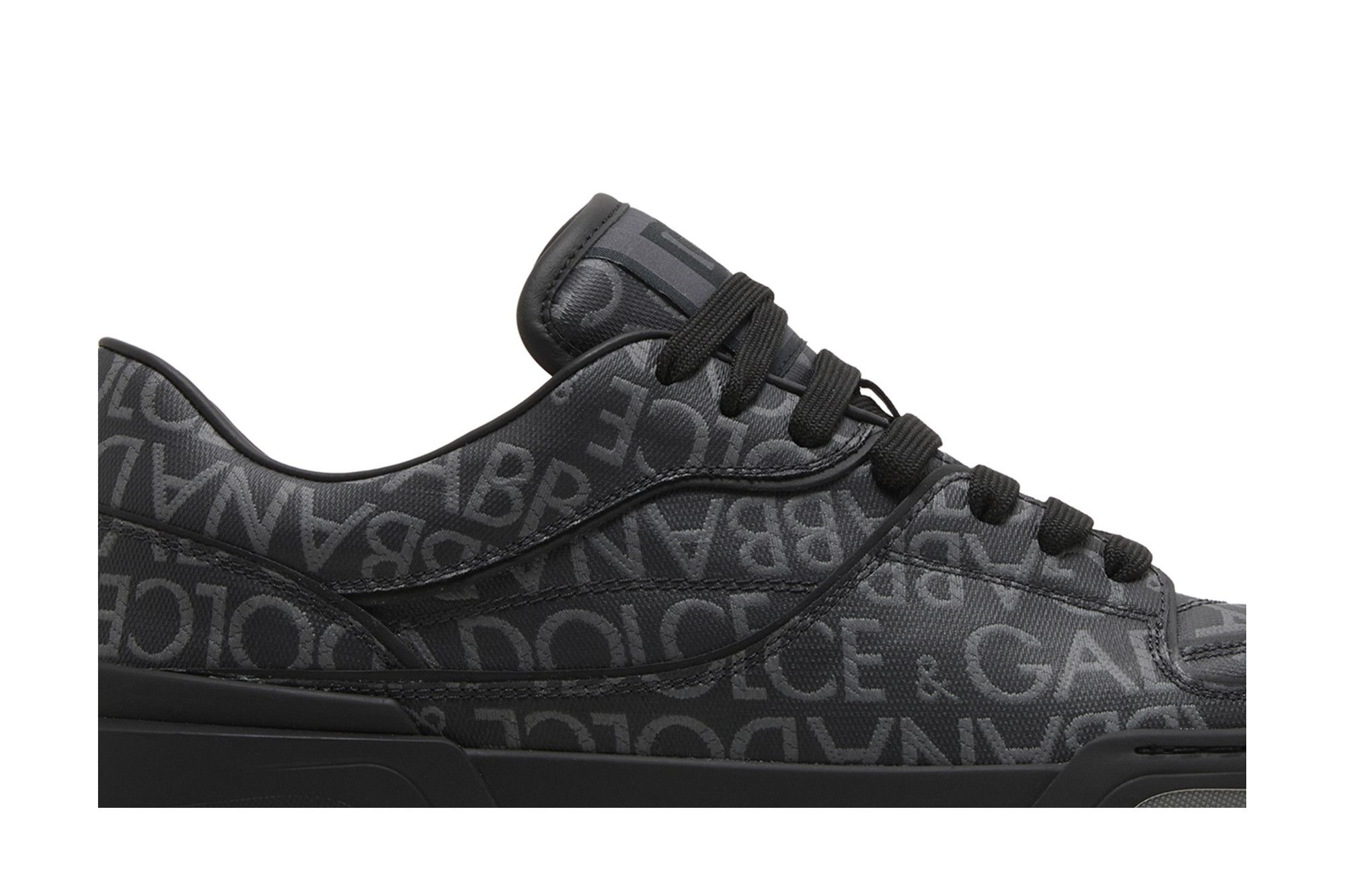 Dolce & Gabbana New Roma Low 'Allover Jacquard Logo - Black' - 2