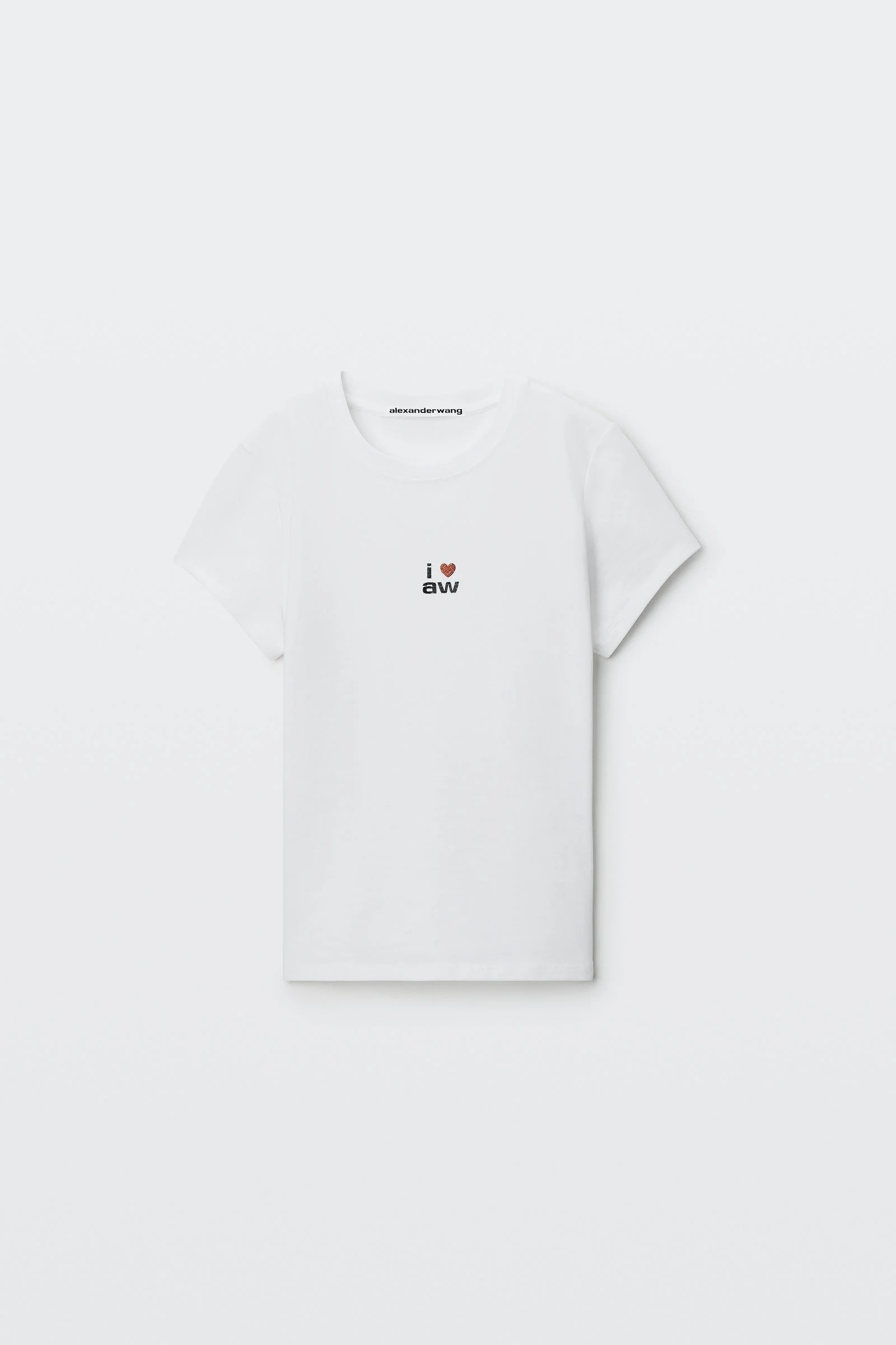 crystal hotfix i heart aw tee - 1