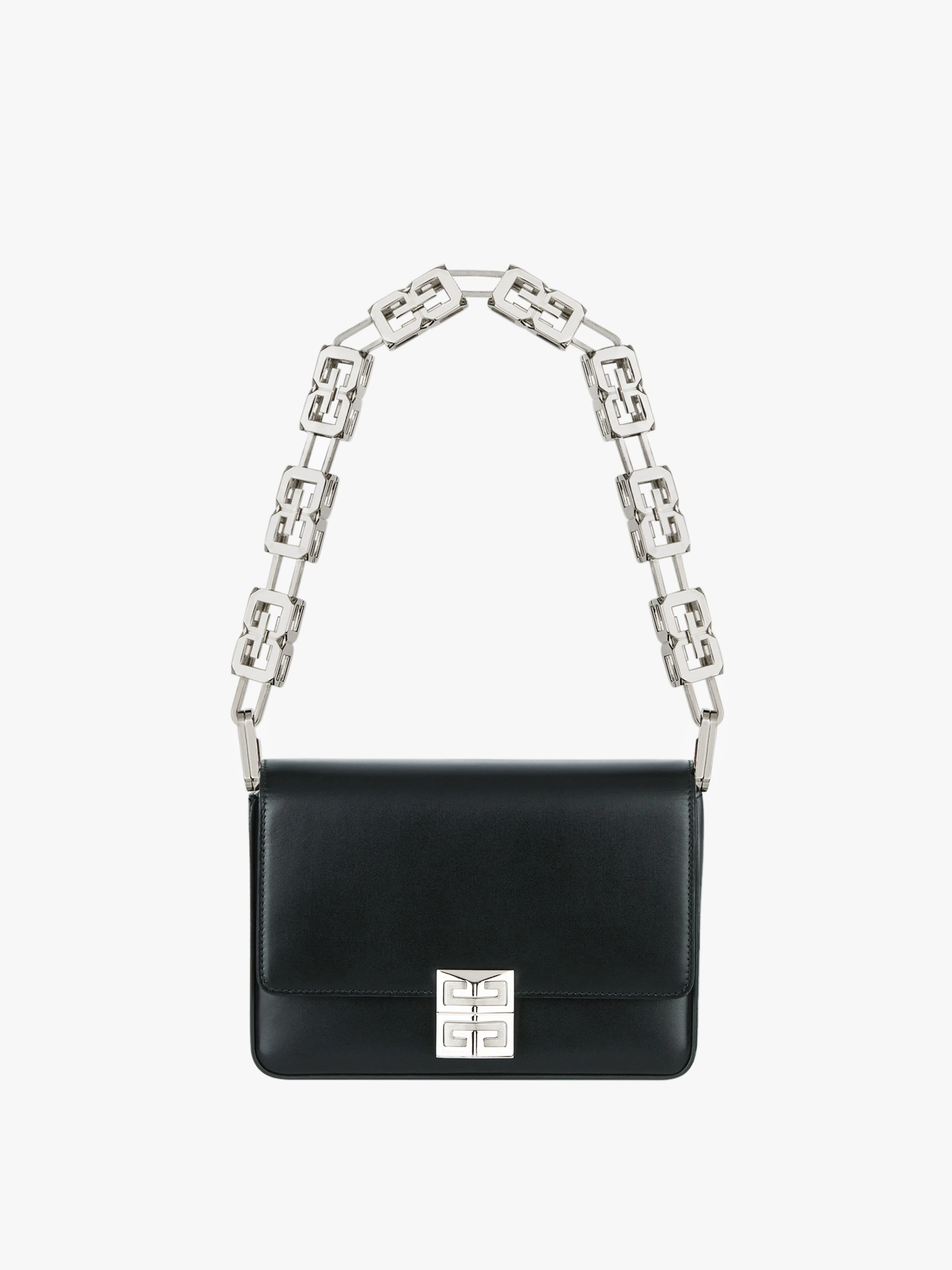 MEDIUM 4G BAG IN BOX LEATHER WITH CHAIN - 1