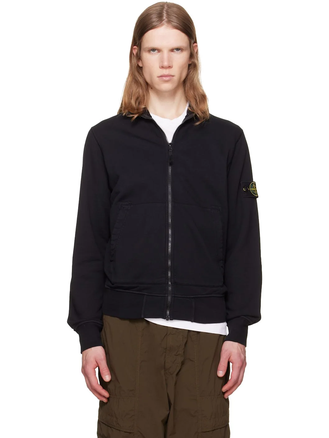 Black 610063 Organic Cotton Fleece Sweatshirt - 1