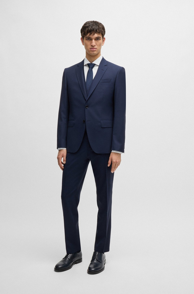 SLIM-FIT SUIT IN PATTERNED STRETCH WOOL 1