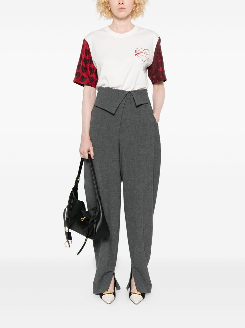 Lanvin heart-print short-sleeve T-shirt outlook