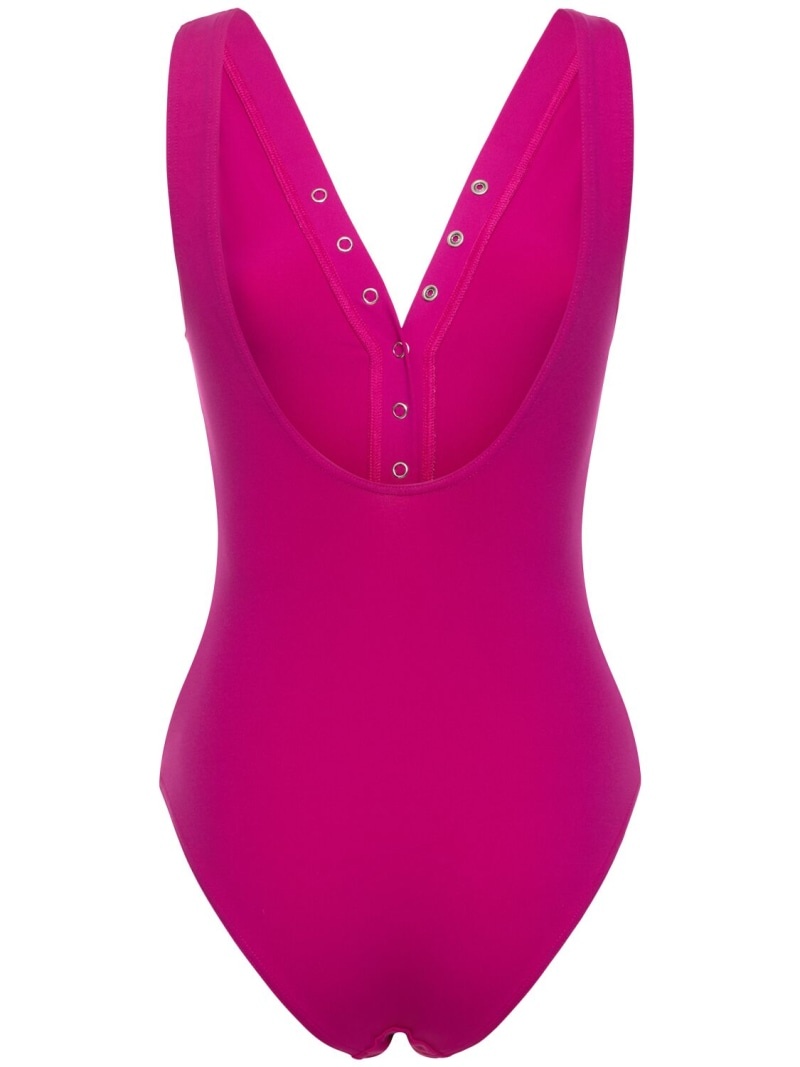 Icone one piece V-neck swimsuit - 4
