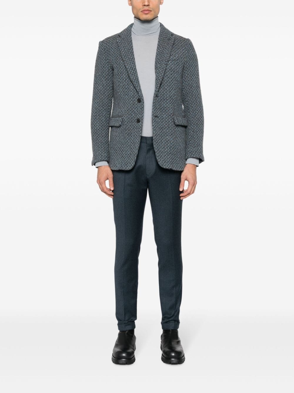 tapered-leg wool chinos - 2