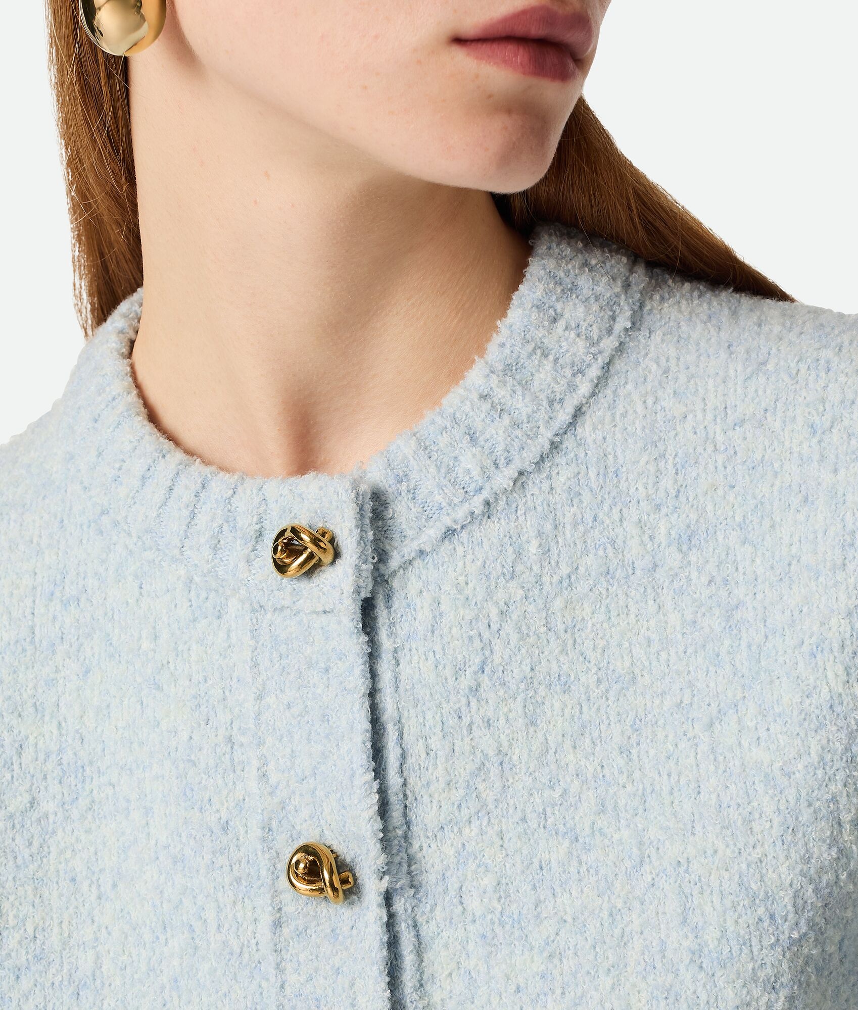 Wool Boucle Cardigan - 4