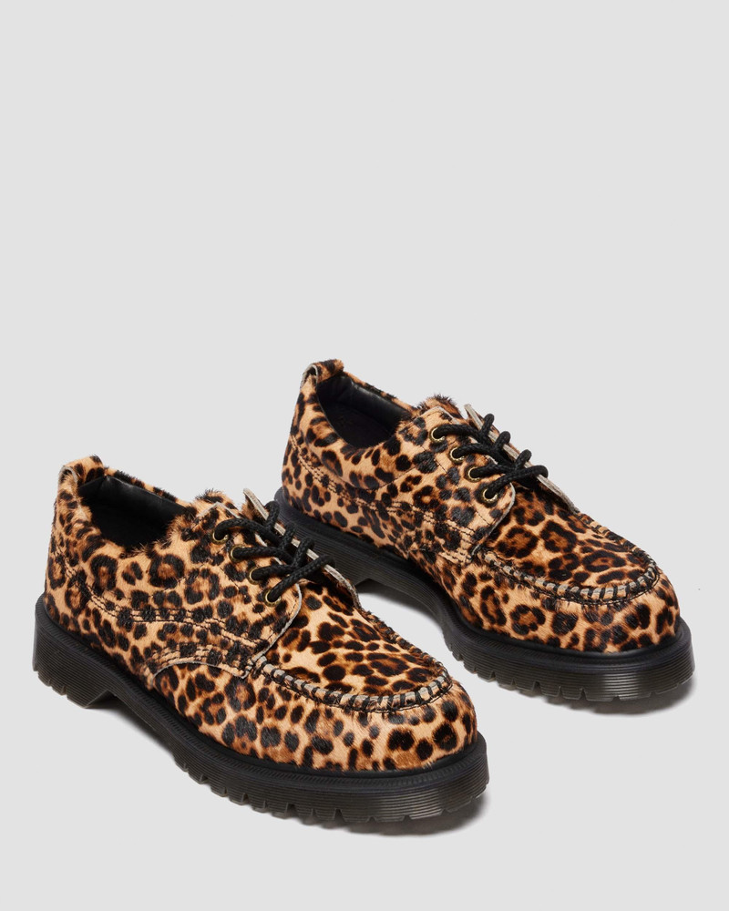 LOWELL Leopard Print Moc Toe Shoes 9