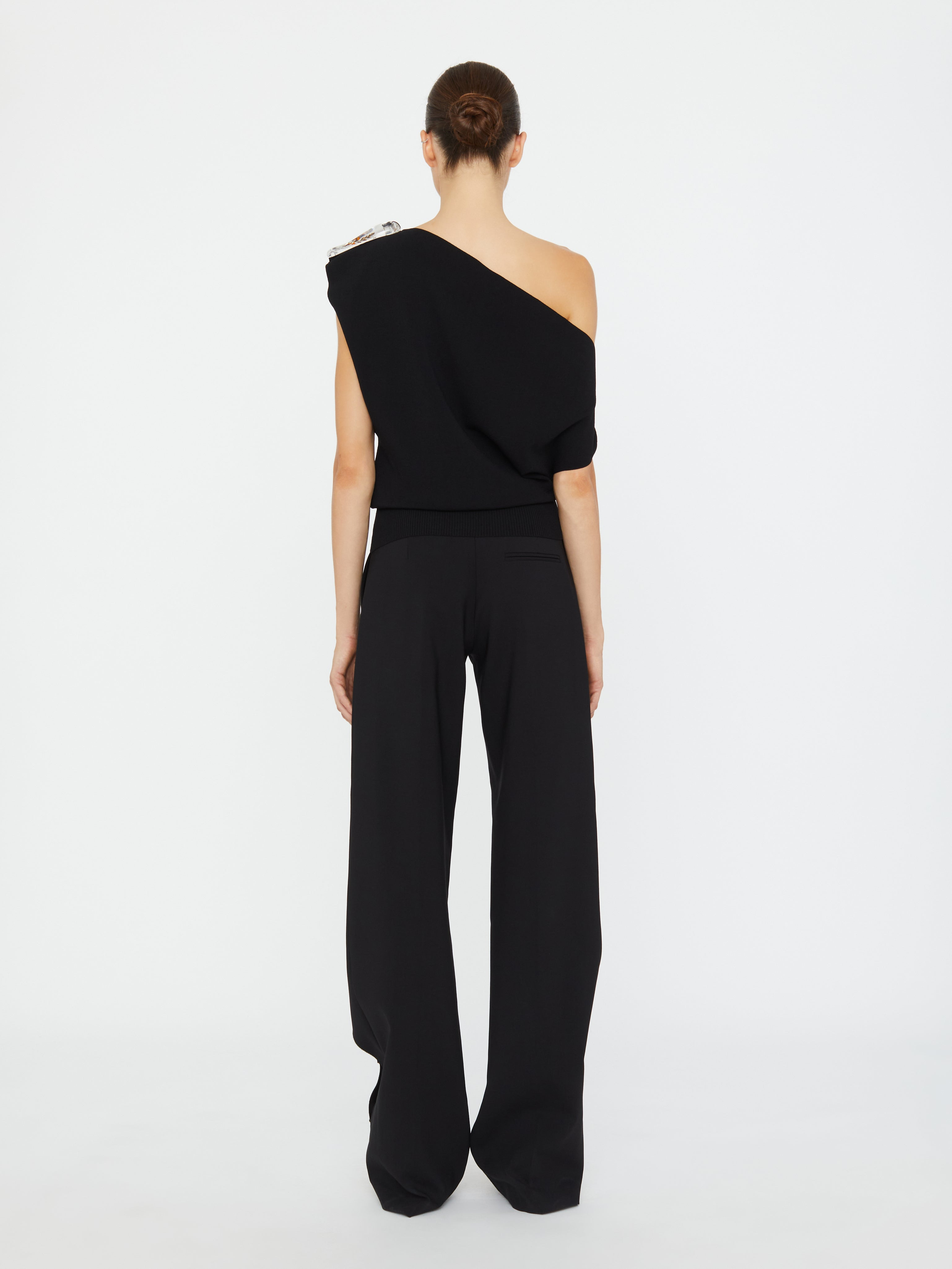 Encased Nature Resin Knit Shoulder Top - 5