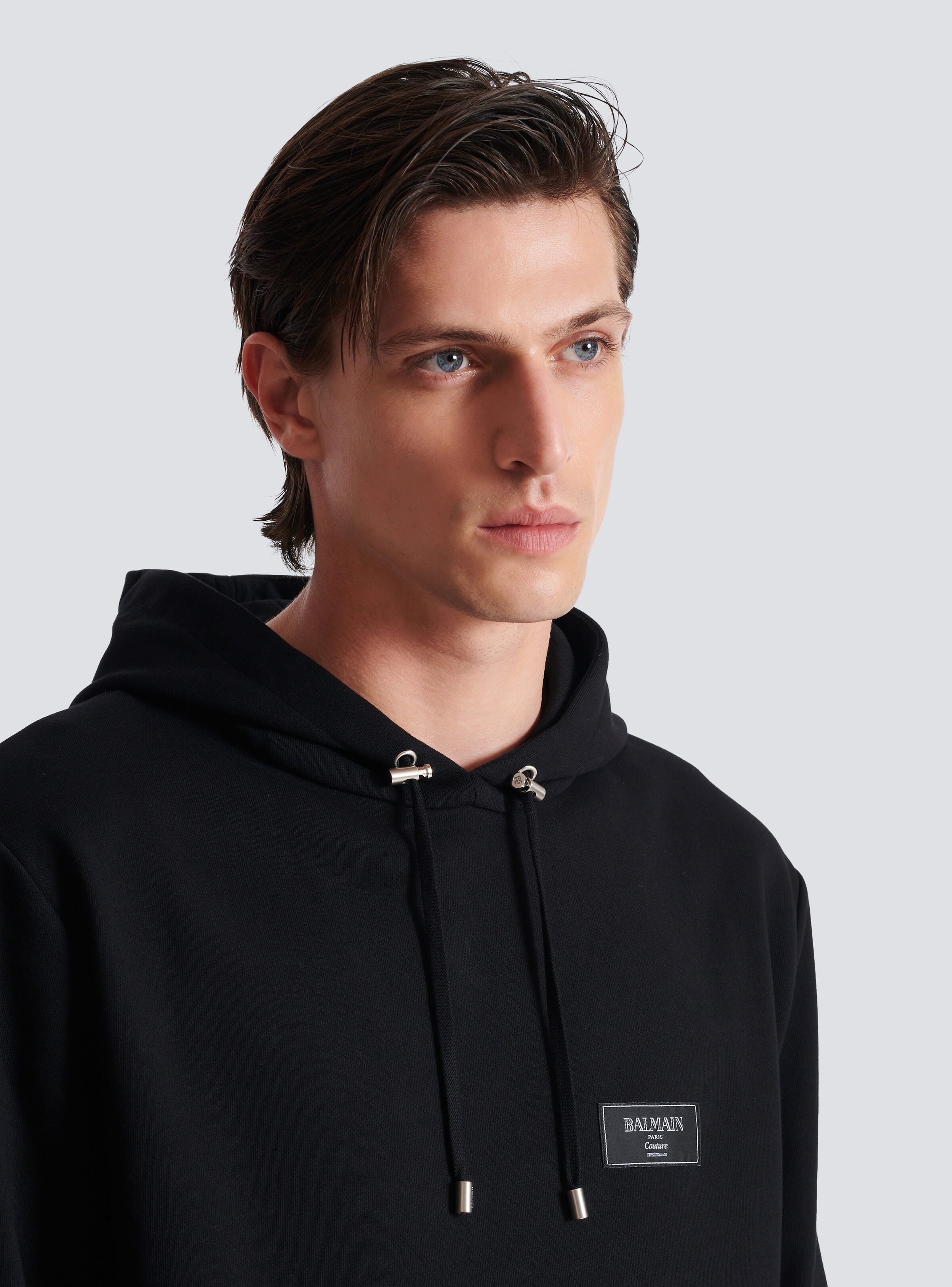 Hoodie with Balmain Couture label - 7