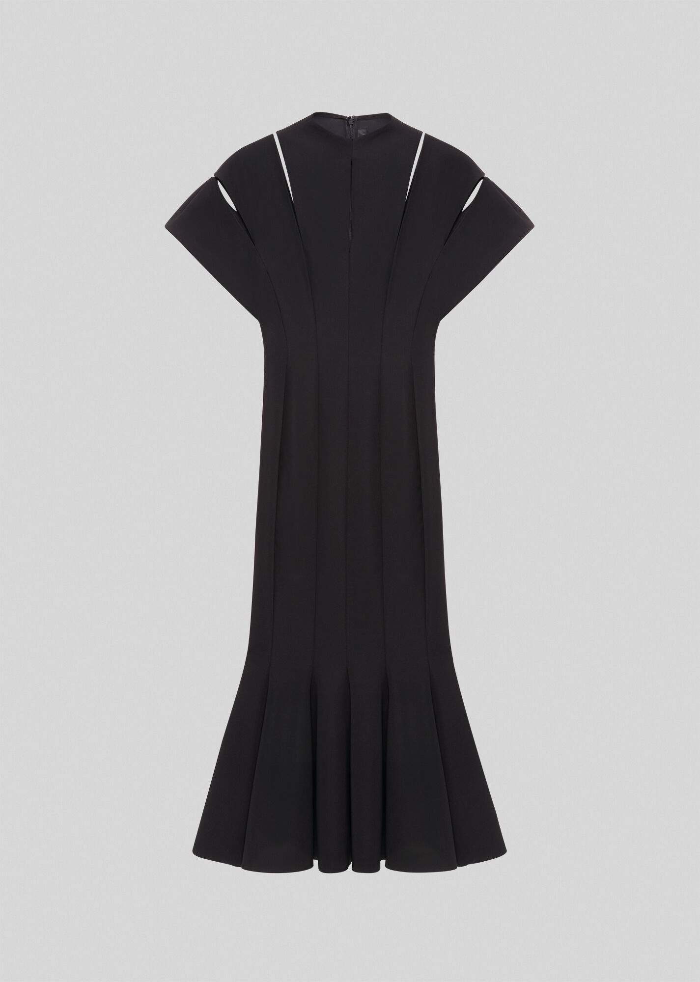 Midi Dress With Slashes - 1