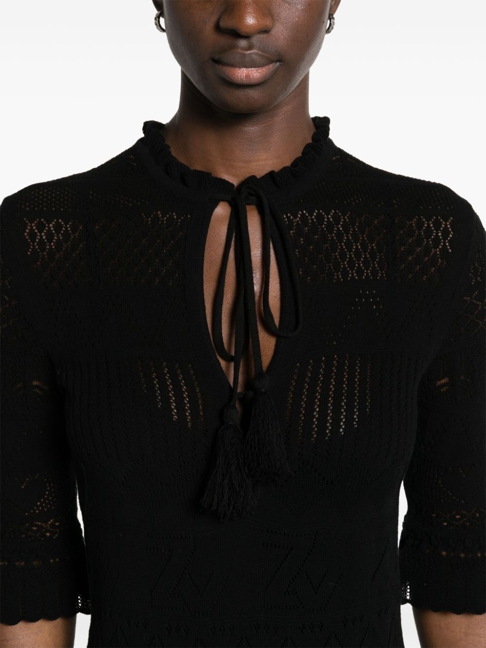 Memphis pointelle-knit maxi dress - 5