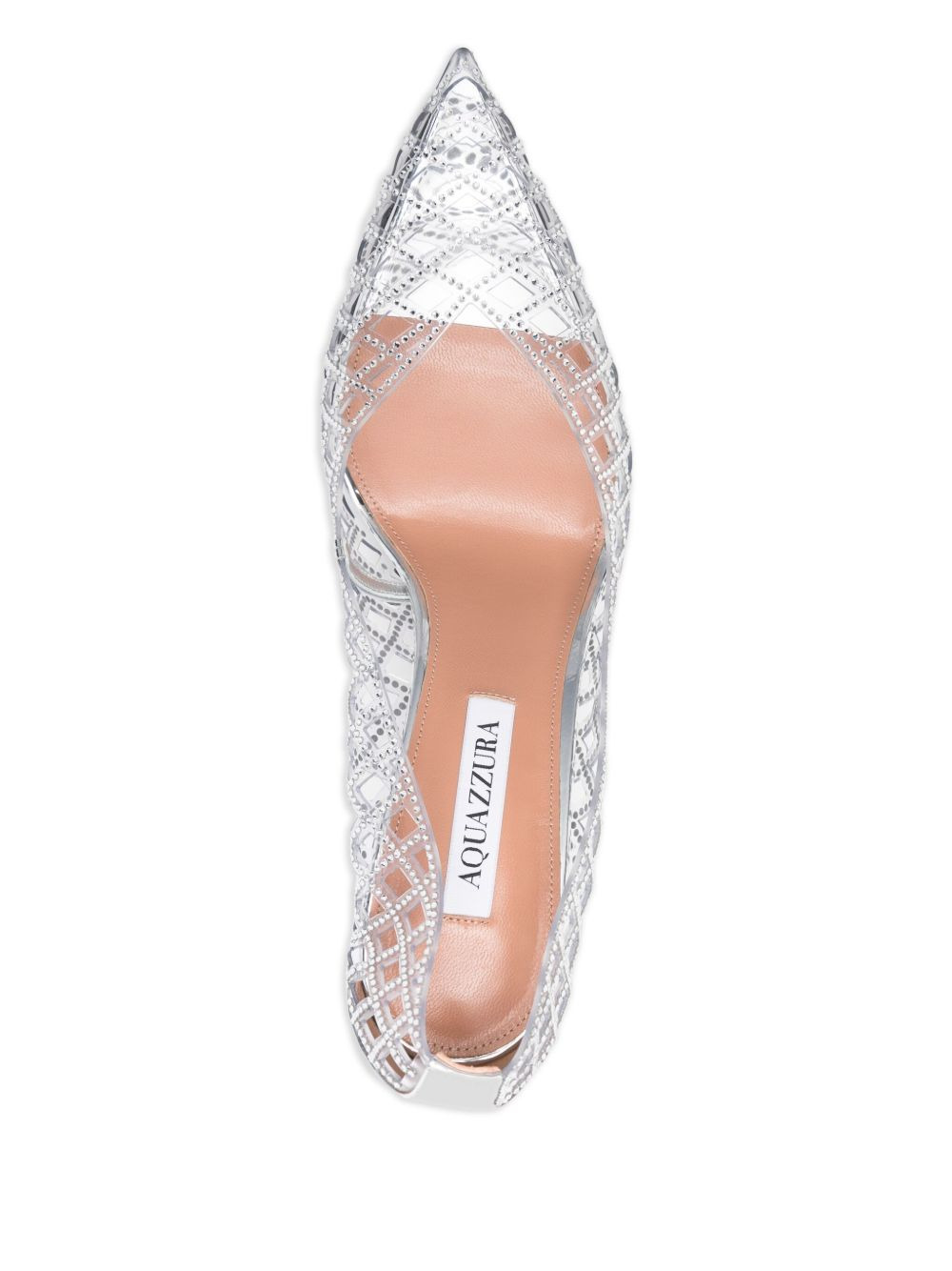105mm Lumiere crystal-embellished pumps - 4