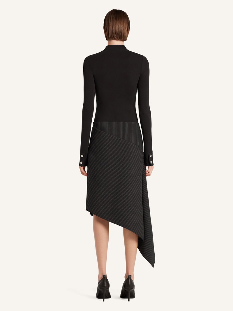 ASYMMETRICAL PINSTRIPES SKIRT 4