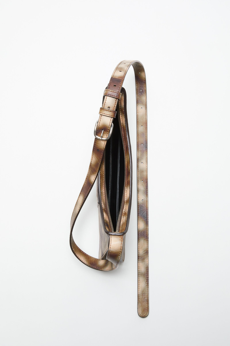 Platt mini shoulder bag - Multi brown 4