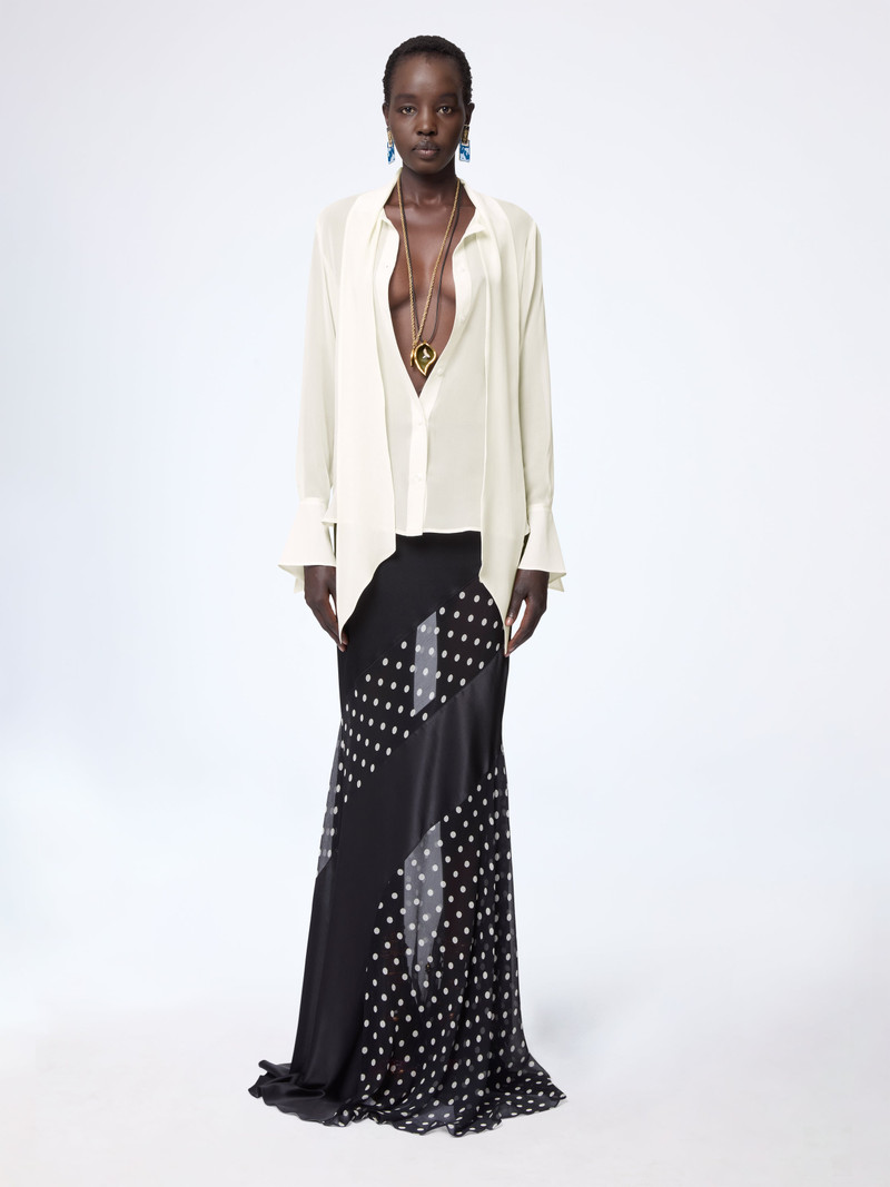 Long Polka Dot Skirt 1