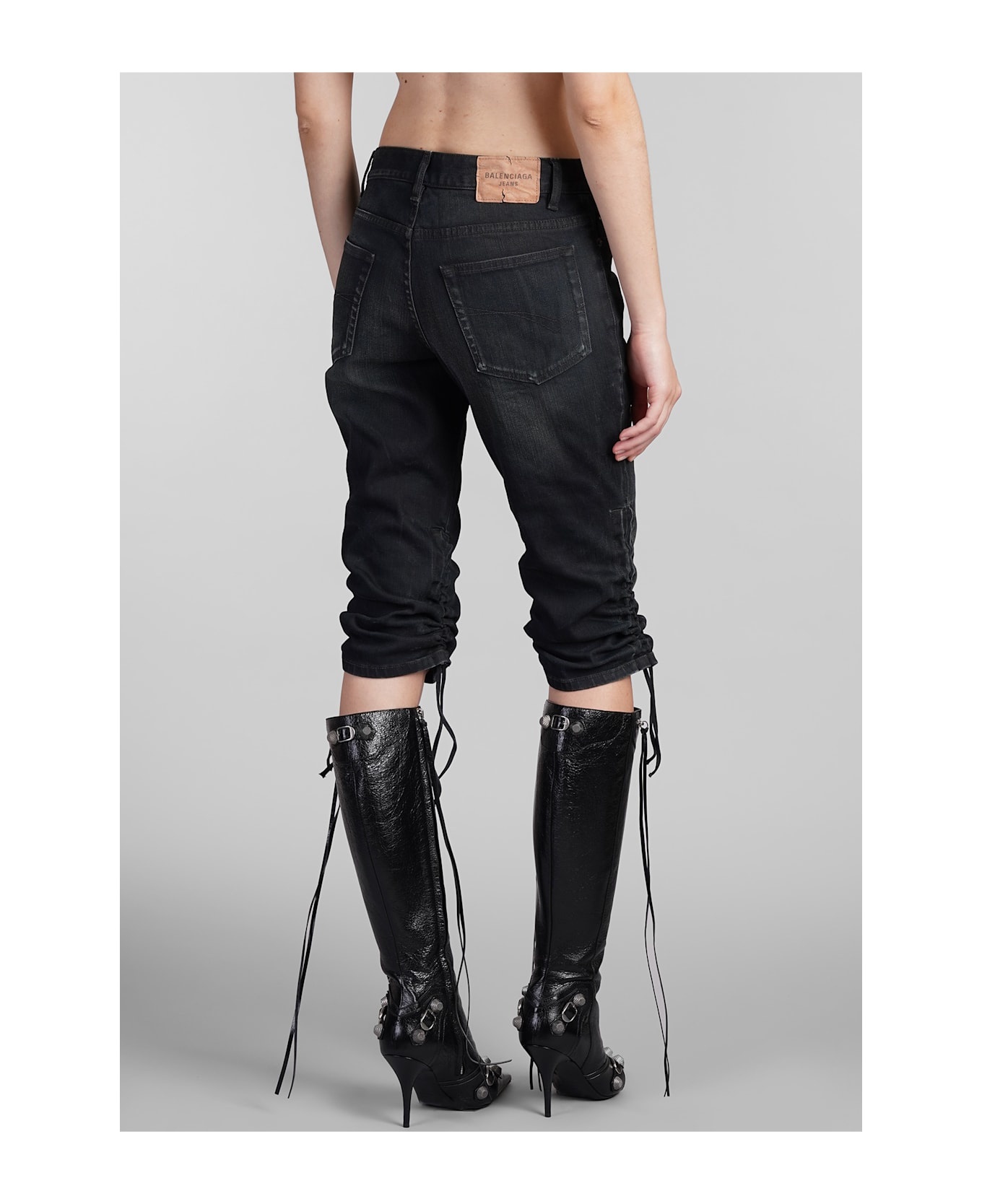 Jeans In Black Cotton - 3